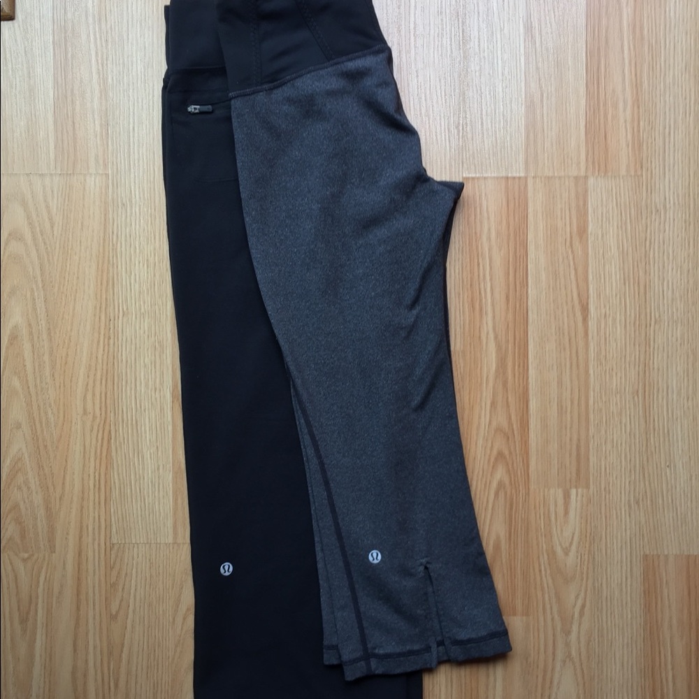 2 pairs of Lululemon Cropped Pants size 6